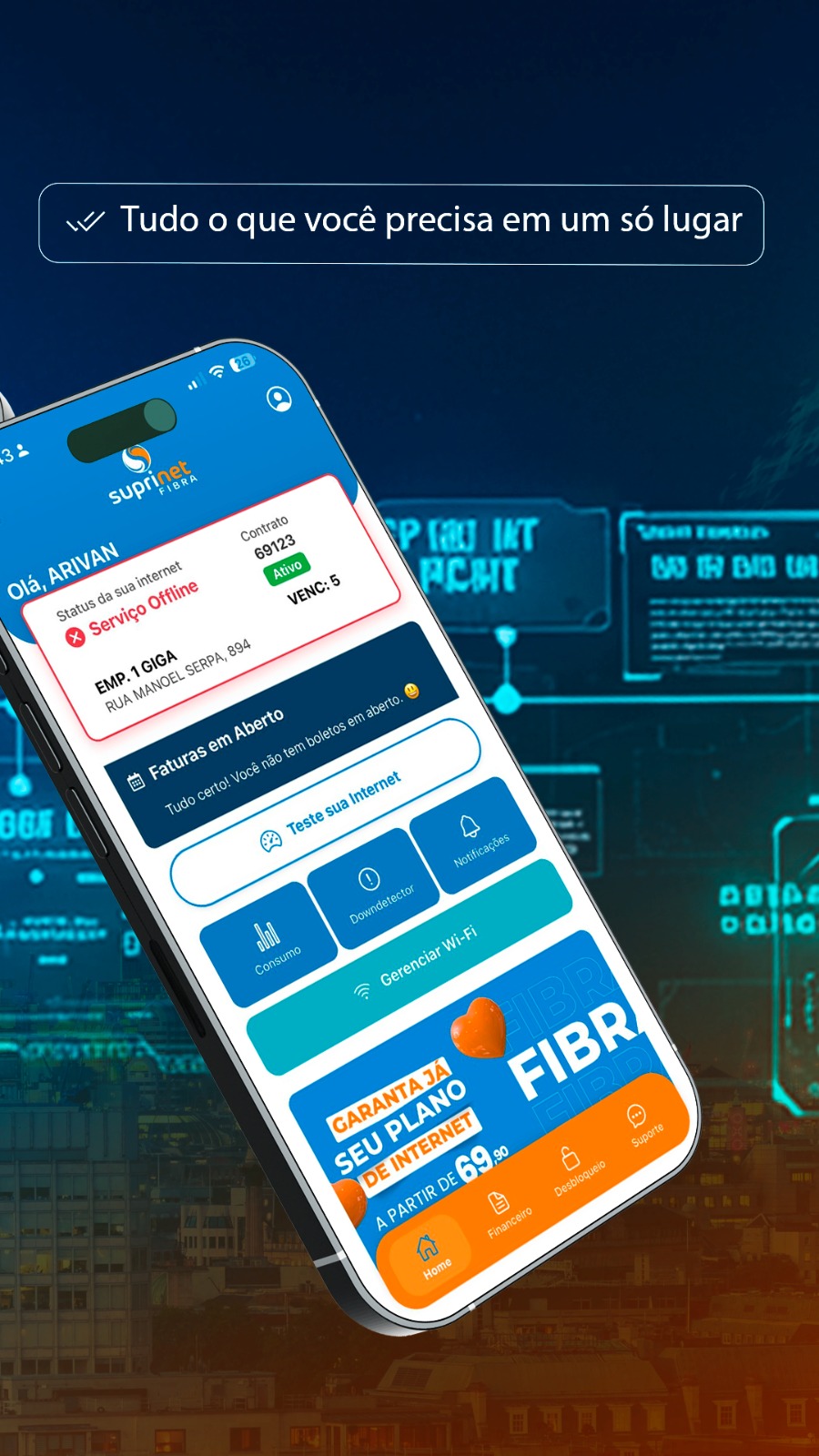 App SUPRINET FIBRA